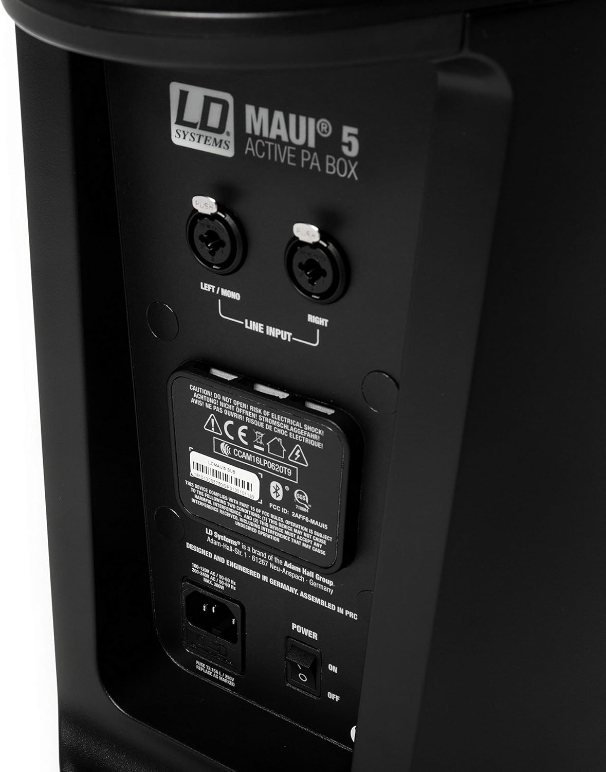 LD Systems MAUI 5 - Système sono colonne ultra-portable avec mixeur intégré et Bluetooth