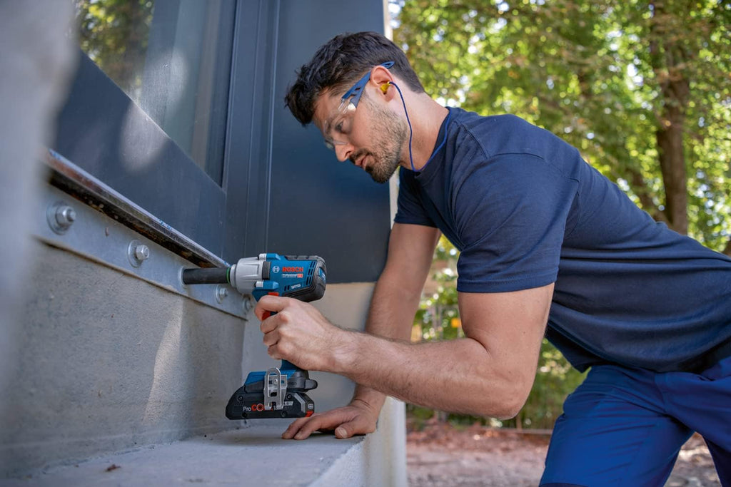 Bosch Professional 18V System visseuse à chocs sans-fil GDS 18V-450 HC (couple de serrage 450 Nm, couple de décollement 800 Nm)