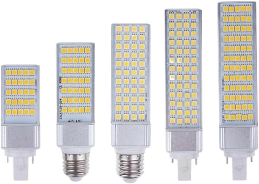 RZL Éclairage, Lot de 20 ampoules LED, AC85V-265V 5W/7W/10W/11W/13W E27/G24, ampoule à culot horizontal(Cold White,G24 13W)