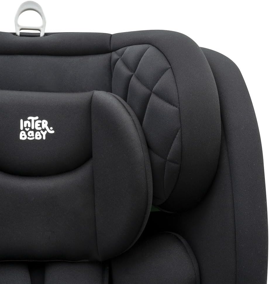 Interbaby SELLA Noir, Siège Auto Isofix Groupe 0/1/2/3-360º -iSize