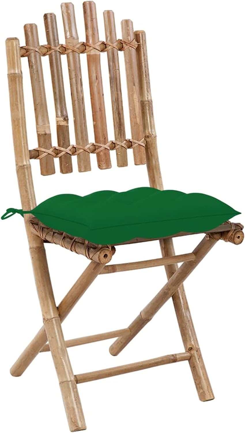 Chenshu Chaise Jardin Exterieur Chaise Exterieur Chaise de Jardin Chaises de Table de Jardin Chaises Pliables de Jardin 2 pcs avec Coussins Bambou LG