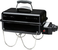 Weber Barbecue à gaz Go-Anywhere/Barbecue Portable, Pieds repliables, allumage piezo, revêtement Durable, Barbecue de Camping léger et Compact pour l'extérieur, Surface de Cuisson 42 x 26cm, Noir