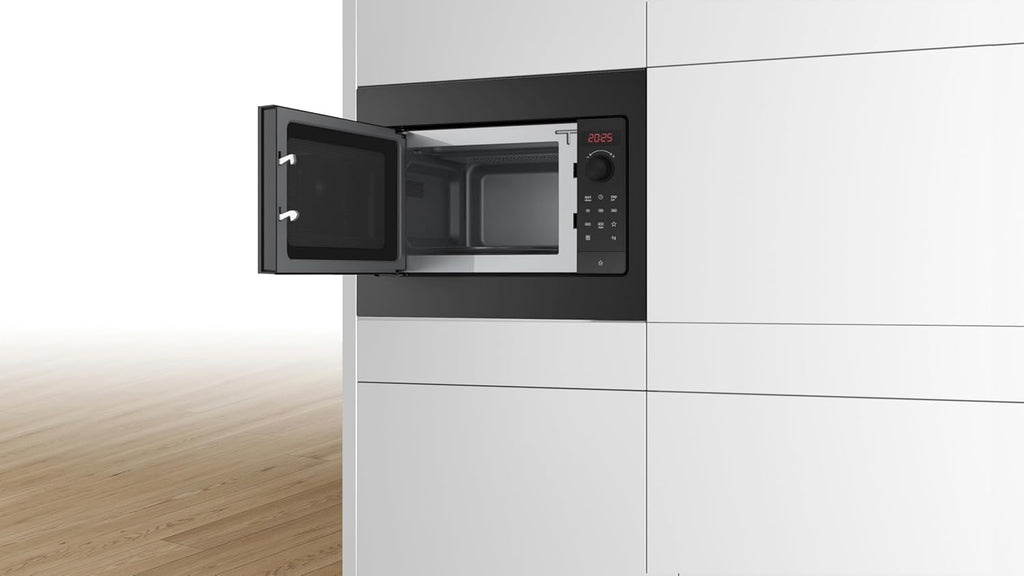Bosch BFL523MB4, Série 2, Micro-ondes encastrable, 50 x 38 cm, 20 Litres, Noir