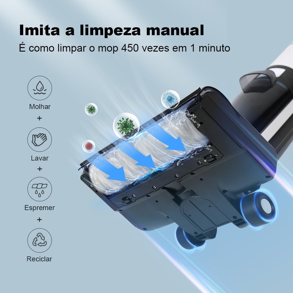 LIECTROUX i7 Pro Aspirateur Eau et Poussière Intelligent Sec et Humide, système de contrôle Intelligent, autonettoyage, essorage et Propulsion, Affichage numérique, Guidage Vocal