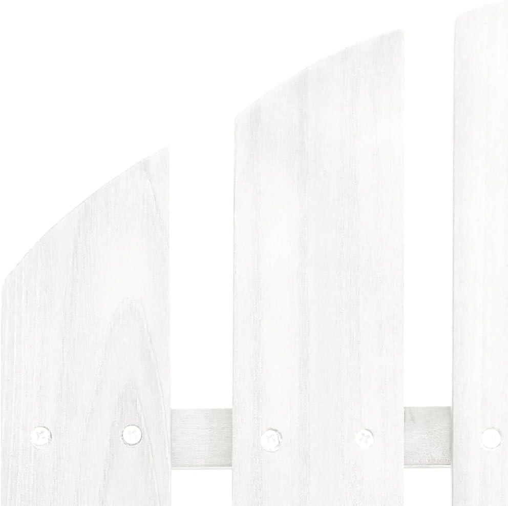 LLEZKBR Ensemble de meubles d'extérieur Adirondack Chaise de jardin avec table en bois de sapin massif Blanc