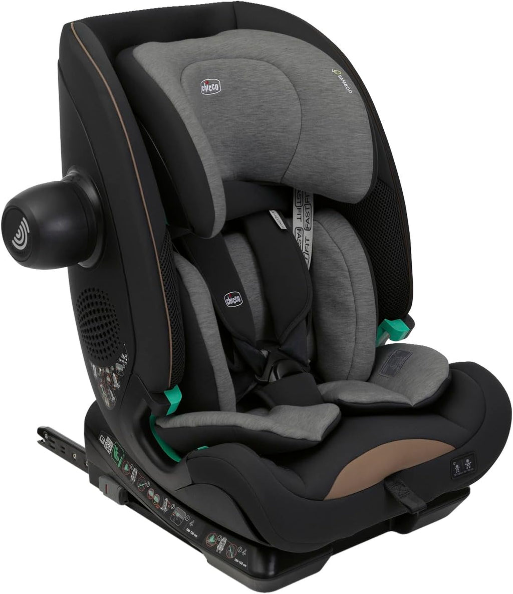 Chicco Siège Auto Seat&Go I-Size, avec Système Isofix, pour Enfants Mesurant Entre 76 et 150 cm, Utilisable à Partir de 15 Mois, Rembourrage Supplémentaire, Réducteur Inclus