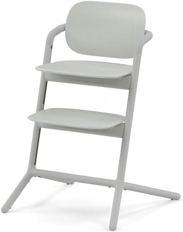 CYBEX Gold LEMO Chaise Haute ; Grandit avec l’Enfant, 3 - 99 ans ; Peut être utilisée dès la naissance grâce à des attaches séparées ; Aluminium / Plastique; Suede Grey