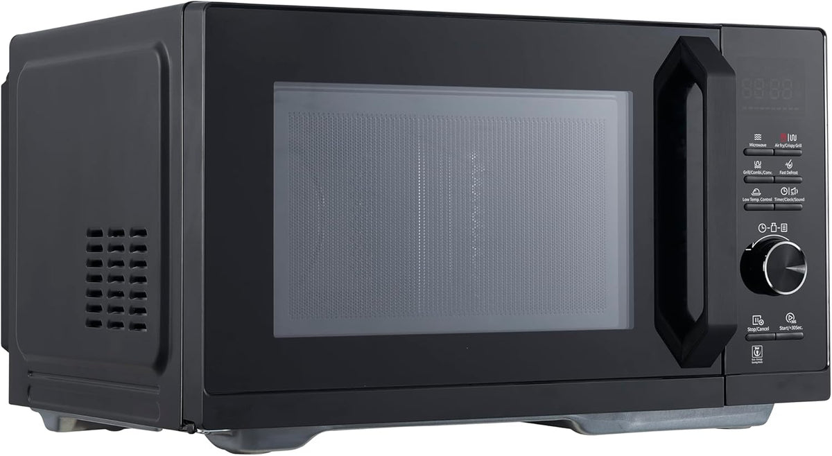 Sharp RCA271TB Micro-ondes Airfry 5 en 1 900 W, gril 1000 W, air chaud et fonction AirFry, convection 2100 W, 27 l, 28 autom.pr., poids et décongélation programmée, noir