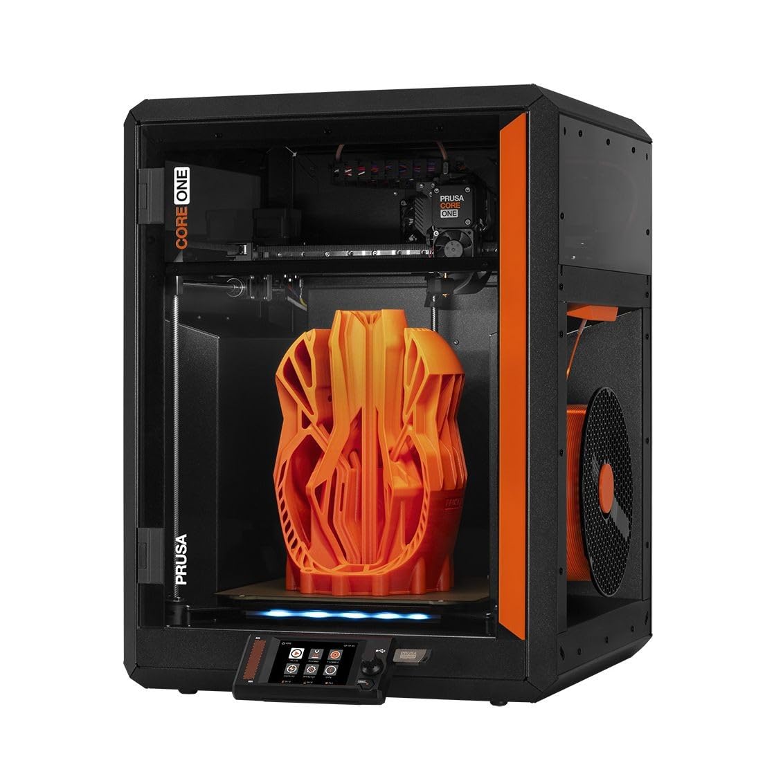 Prusa Core One, imprimante 3D FDM prête à l'emploi, assemblée et testée, Feuilles d'impression Amovibles, Bobine de PLA Prusament de 1 kg Inclus, Taille d'impression 9,8 x 8,6 x 10,6 Pouces
