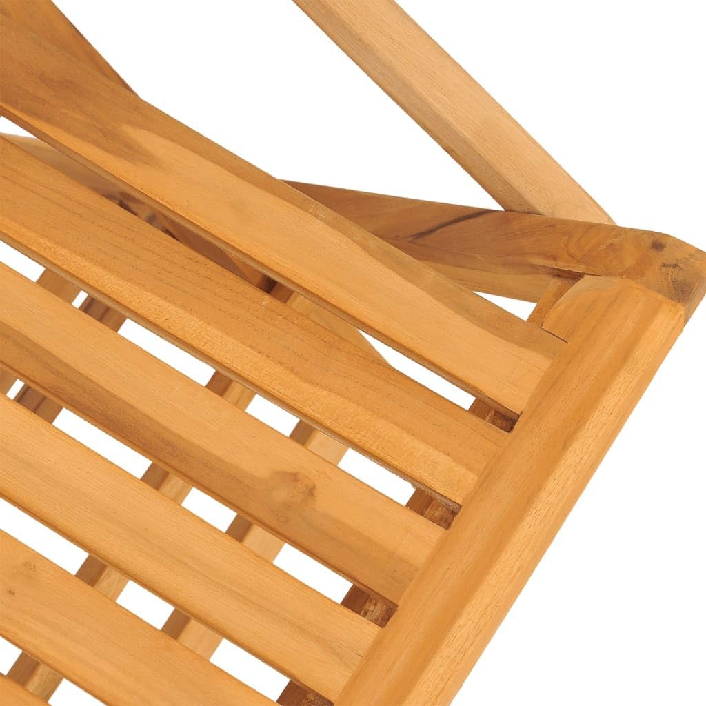 WHOPBXGAD Chaises de Pliantes Lot de 2 61x67x90cm Bois Massif Teck, Fauteuil de Exterieur Table Haute Exterieur Table et de Tables de