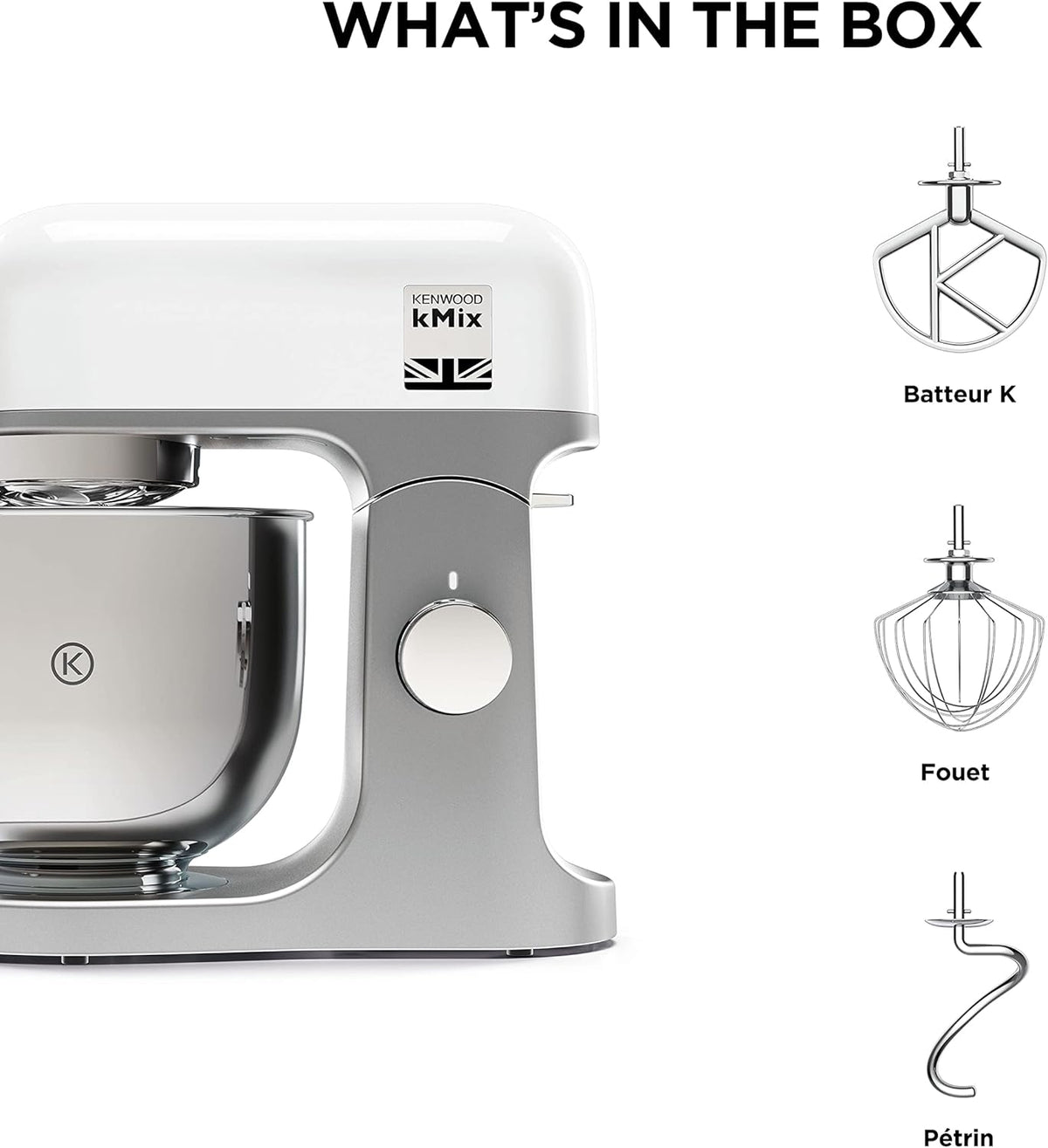 Robot pâtissier KENWOOD KMX750WH - Blanc - 1000 W - 5 L