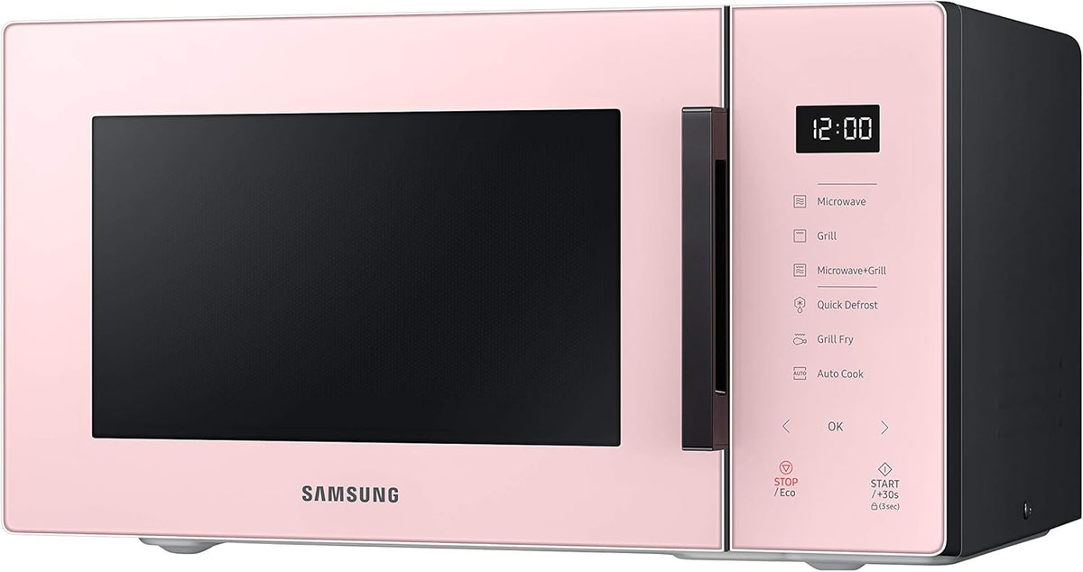 MG23T5018CP Four à micro-ondes, 23 L, 1100 W, Air Fry, avec plateau doreur, verre design, poudre