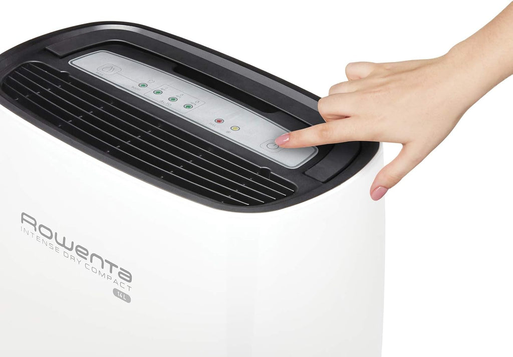 Rowenta Intense Dry Compact DH4224 Déshumidificateur 14L 3 programmes Fonction Linen Dry Filtre compact silencieux