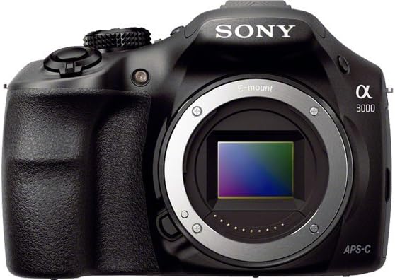 A3000 ILCE-3000KB.CE Kit Reflex Numérique 3" (7,62 cm) 20 Mpix USB/HDMI + Objectif 18-55 mm Noir