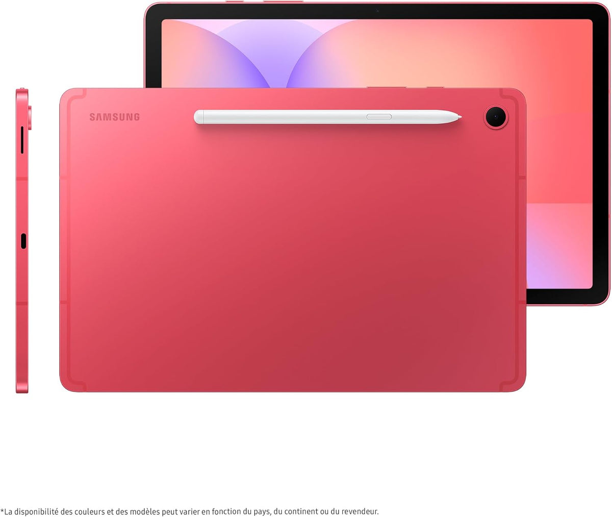 Tab S10 Lite, 10.9", Wi-Fi, 128Go, Tablette Android, S Pen Inclus, Corail, Chargeur Secteur Rapide 25W Inclus, Version FR
