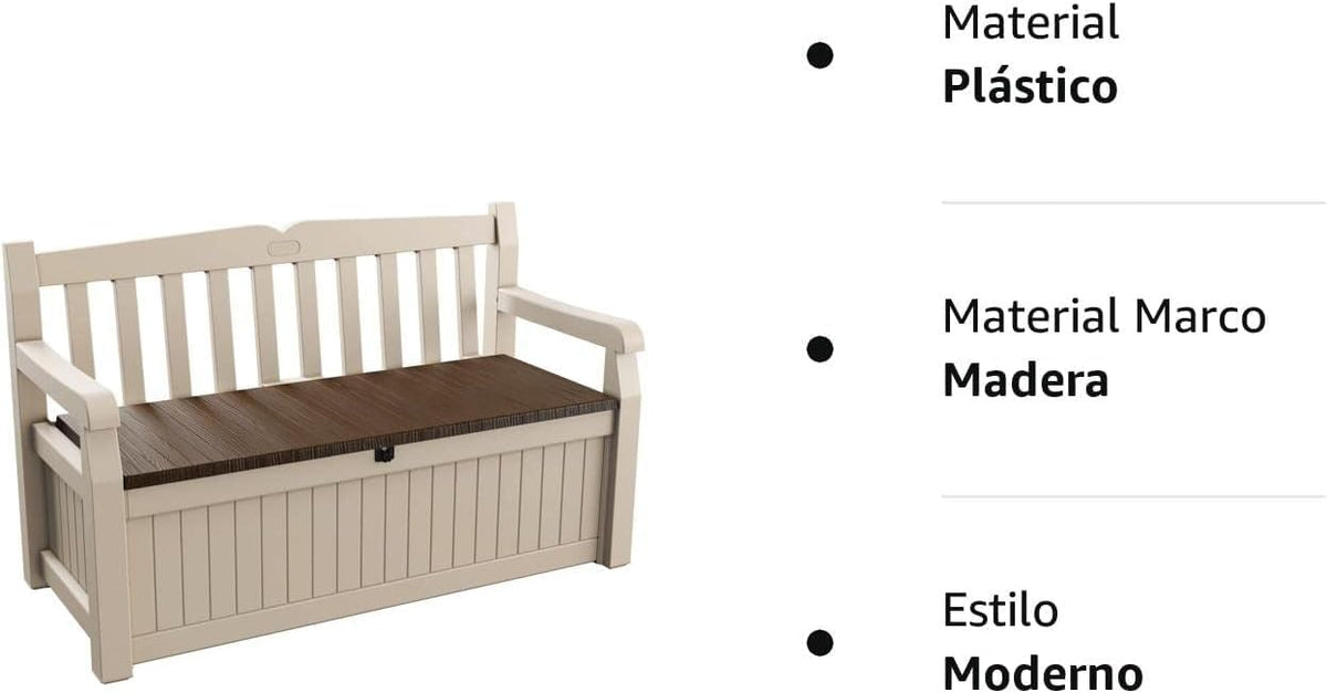 KETER Banc coffre extérieur EDEN BENCH - 265 litres