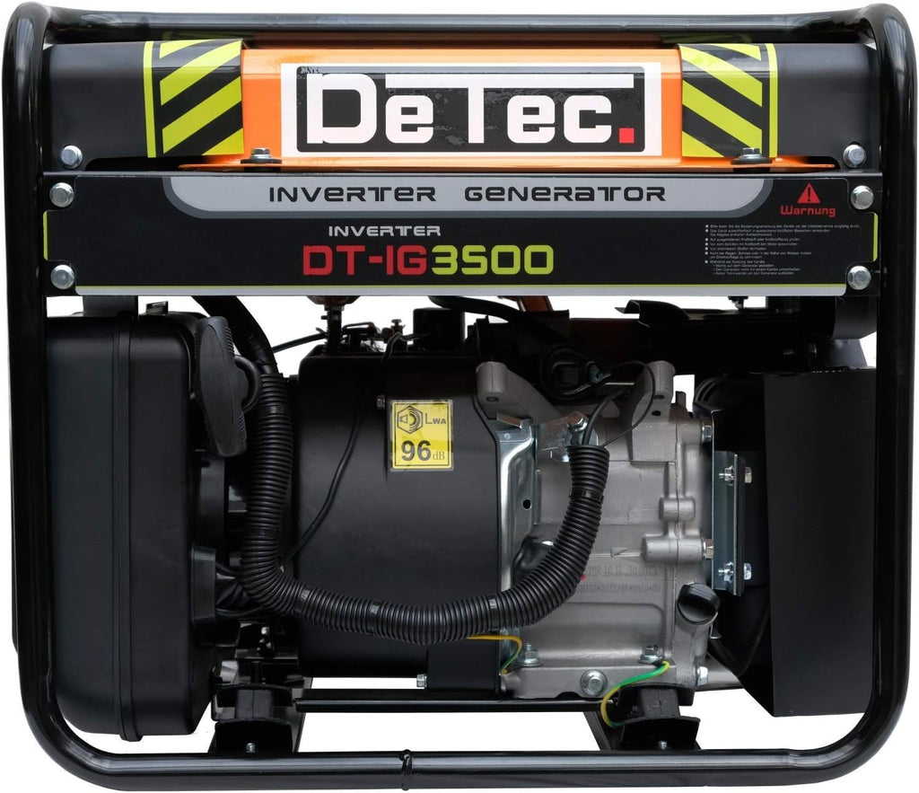 DeTec. Groupe électrogène à onduleur Inverter 3,5 kW numérique 230V Generateur a Essence