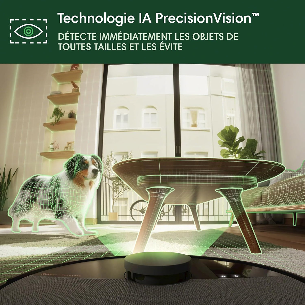 iRobot Roomba Plus 505 Combo Robot + AutoWash - Base Multifonction - Lavage et séchage à l'air Chaud des lingettes - PrecisionVision IA - LiDAR Clearview Pro - 75 Jours d'autovidage - Noir