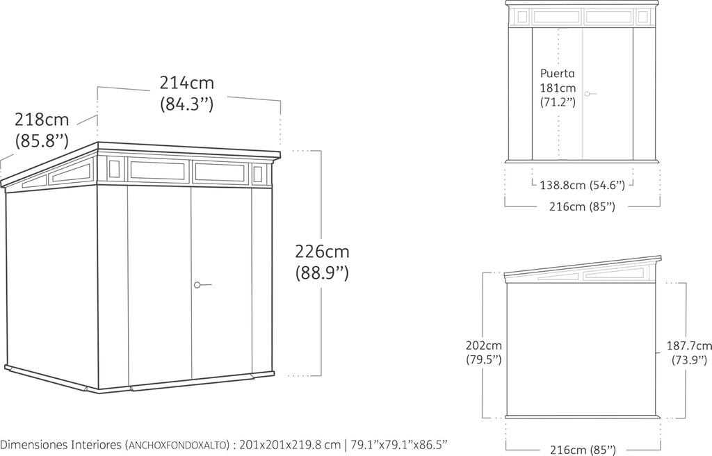 KETER Abri de Jardin en résine - Artisan 77-4,7m2