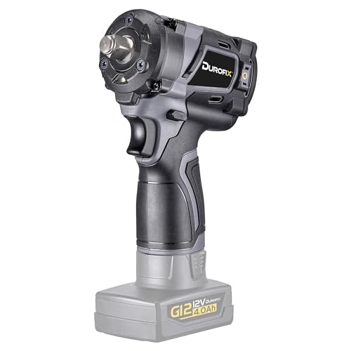 Durofix RI12184-4T G12 Series Clé à chocs sans fil à entraînement de 1,27 cm, max 121,9 m, arrêt automatique en 3 étapes et inversion intell