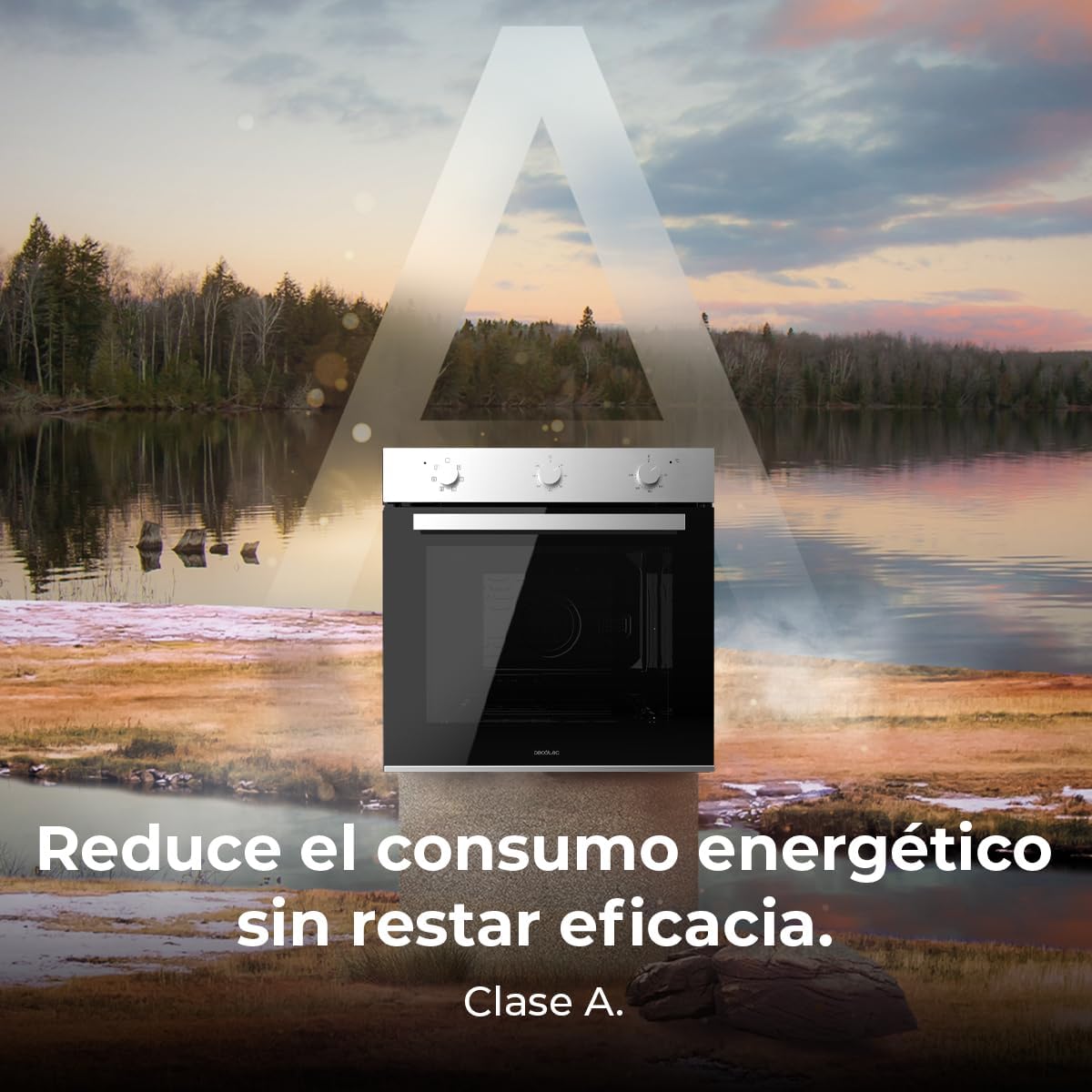 Cecotec Four intégrable multifonctions Bolero Hexa M236000 Line Time A.Four multifonctions Capacité de 70 L, 6 fonctions, classe A, 2800 W