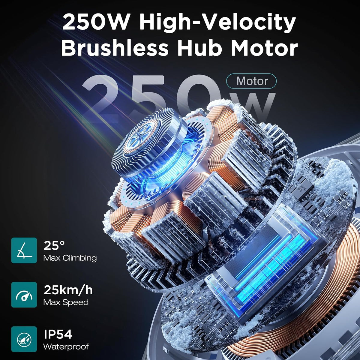 HITWAY Vélo Électrique E Bike, 16 Pouces Vélo Pliable avec Batterie 36V/7,8Ah, Moteur 250W, Maximale 25km/h, Autonomie 35-70km, Vélo Électrique Pliable Urbain pour Adultes