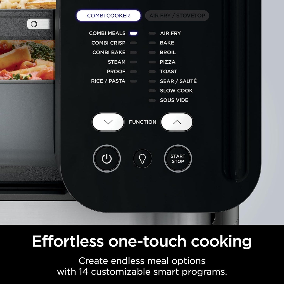 Ninja Multicuiseur tout-en-un combiné, four et friteuse à air, repas complets en 15 minutes, fonctions 14 en 1, cuisinière combinée + friture à air, cuire, rôti, cuisson lente et plus encore, 3