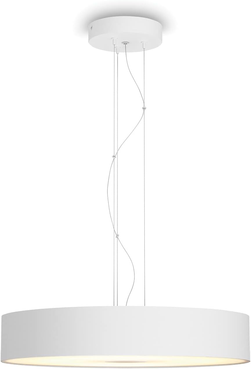 Hue White Ambiance FAIR Suspension 39W - Blanc télécommande incluse , compatible Bluetooth, fonctionne avec Alexa, Google Assistant et Homekit