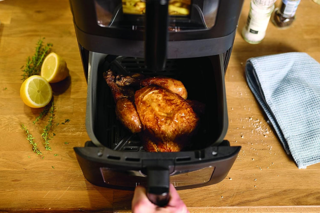 frifri Airfryer Duo Slim 13L - technologie Cyclonique Airflow, 12 programmes automatiques, matériaux haut de gamme - Noir
