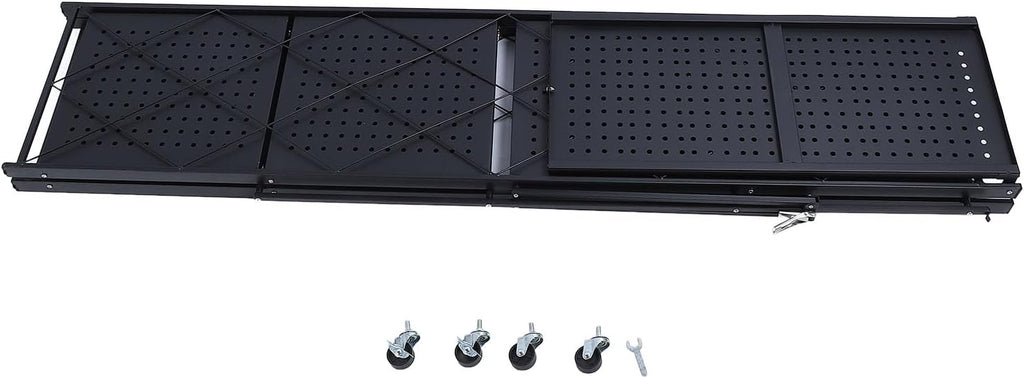 Aramox Étagères de Rangement Pliables Durables avec roulettes pour Organiser Les Maisons, Garages, Entrepôts, Aucune Installation Requise (5 Niveaux)