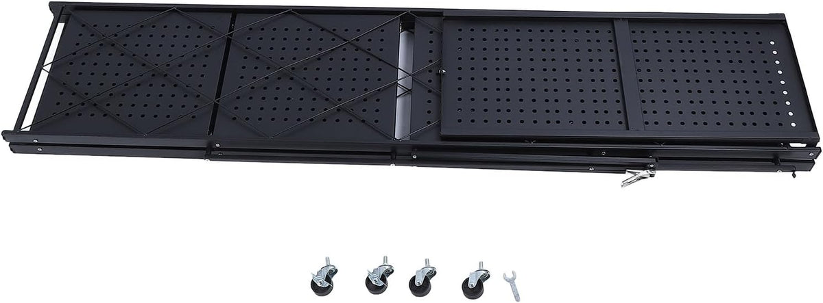 Aramox Étagères de Rangement Pliables Durables avec roulettes pour Organiser Les Maisons, Garages, Entrepôts, Aucune Installation Requise (5 Niveaux)