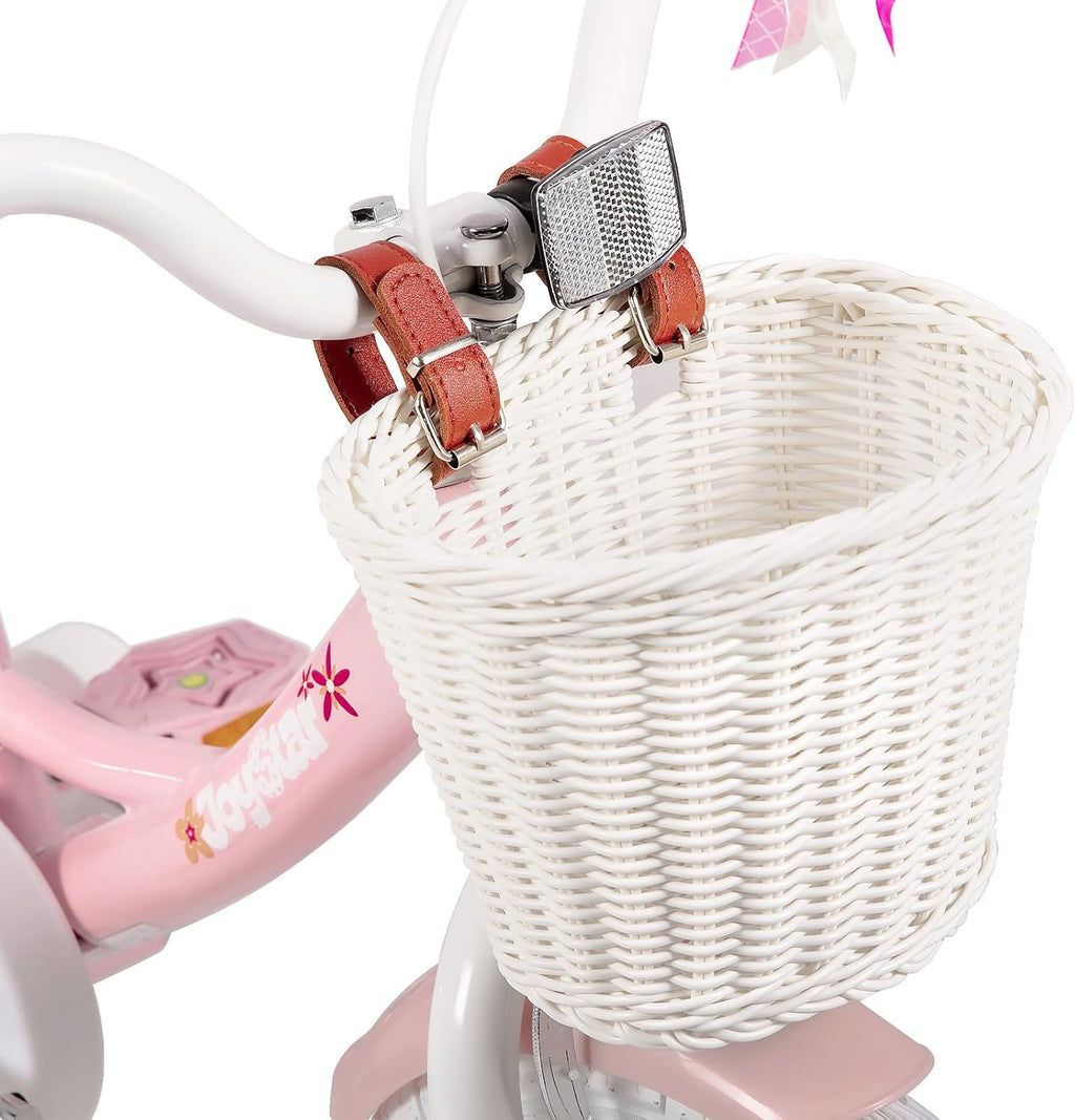 JOYSTAR Vélo Licorne 12/14/16/18 Pouces pour Filles 2-9 Ans, vélo Enfant avec siège vélo poupée et Roues stabilisatrices& Panier