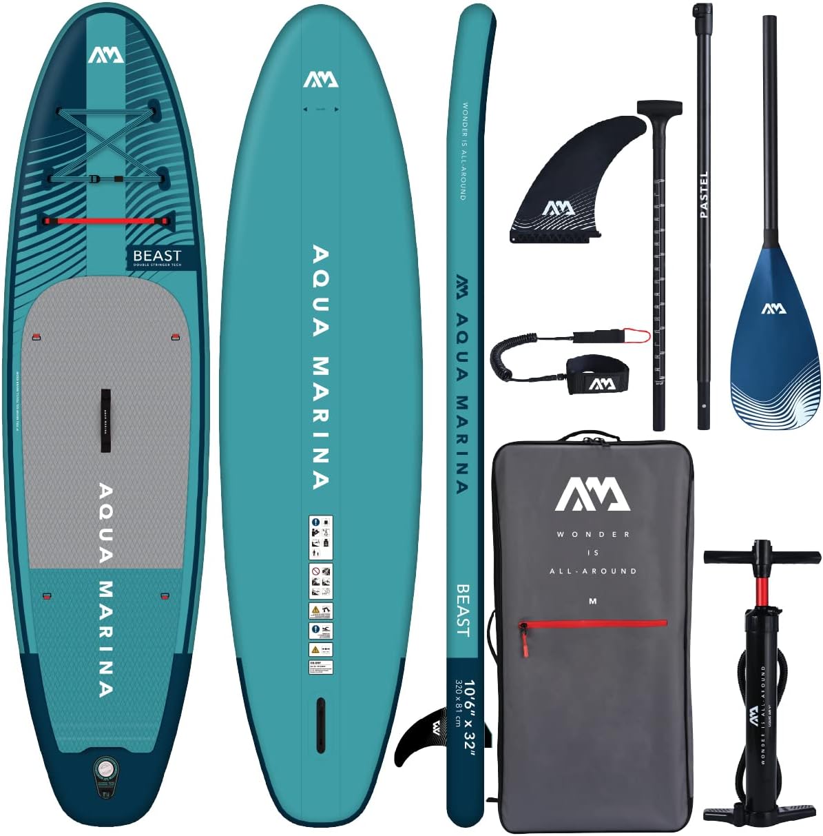 Aqua Marina Beast Planche à pagaie Gonflable de qualité supérieure 320 cm