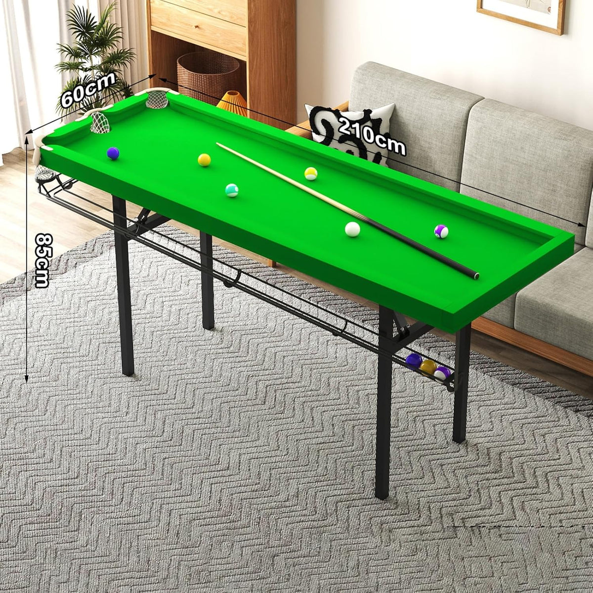 Système d'entraînement Pliable à 5 Points for Petite Table de Billard, idéal for Les Adultes et Les familles souhaitant s'entraîner à la Maison.(Standard Version)