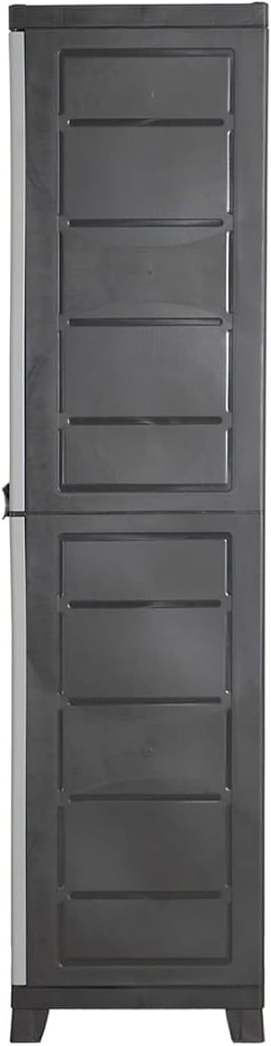 Homgoday Armoire en plastique 65 x 45 x 181 cm Armoire haute rangement intérieure et extérieure résistante à l'eau