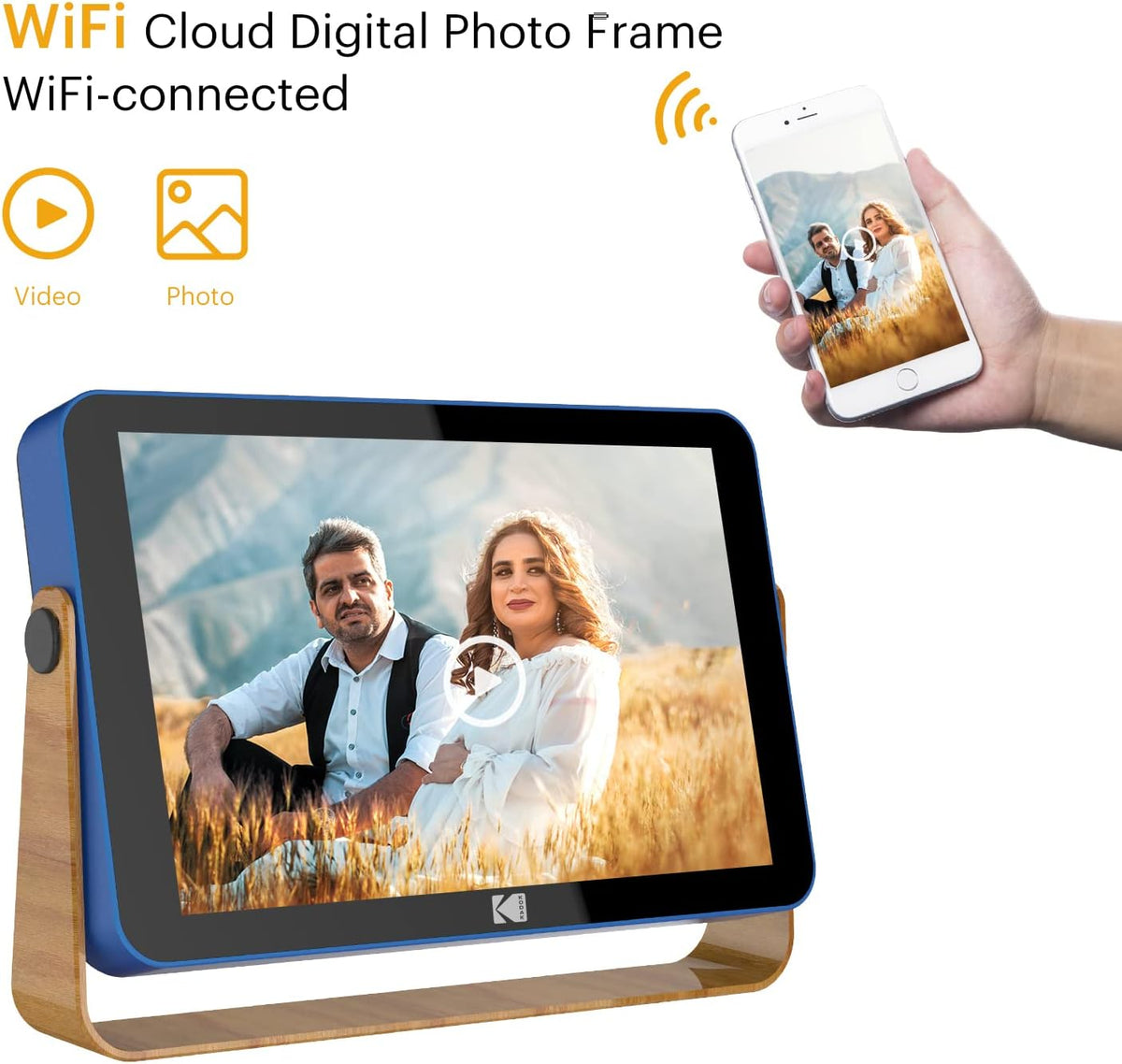 KODAK - Cadre Photo numérique WiFi 10 Pouces