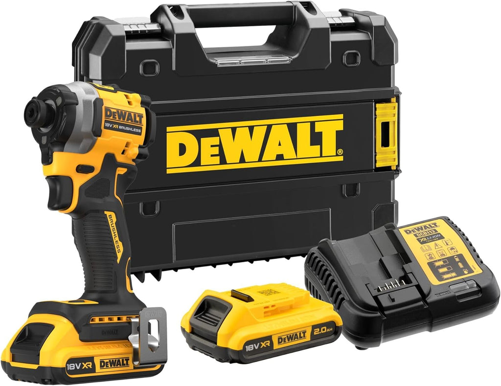 Visseuse à Chocs Compacte XR 18 V Brushless, Inclue 2X Batteries 2Ah, 1X Chargeur, 1x coffret de transport, DCF850D2T-QW