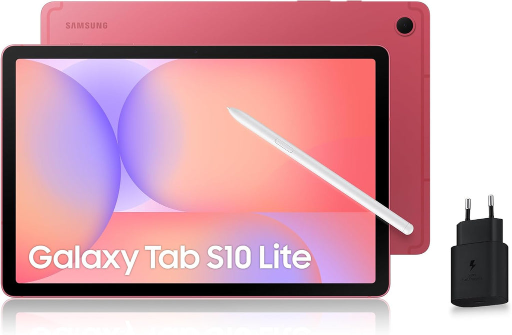 Tab S10 Lite, 10.9", Wi-Fi, 128Go, Tablette Android, S Pen Inclus, Corail, Chargeur Secteur Rapide 25W Inclus, Version FR