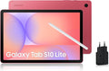 Tab S10 Lite, 10.9", Wi-Fi, 128Go, Tablette Android, S Pen Inclus, Corail, Chargeur Secteur Rapide 25W Inclus, Version FR