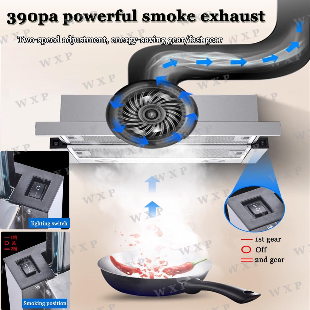 Hottes Cuisine,Haute Aspirante Cuisine,Hotte Aspirante Encastrable, Hotte Tiroir Téléscopique,Hotte Extractive En Acier Inoxydable,Pour Cuisines Domestiques,Barbecues Intérieur Marmites Chaudes 60cm