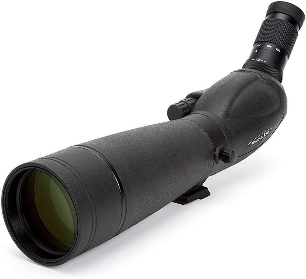 Celestron 52332 TrailSeeker 80mm Angled Spotting Scope Telescope, Black