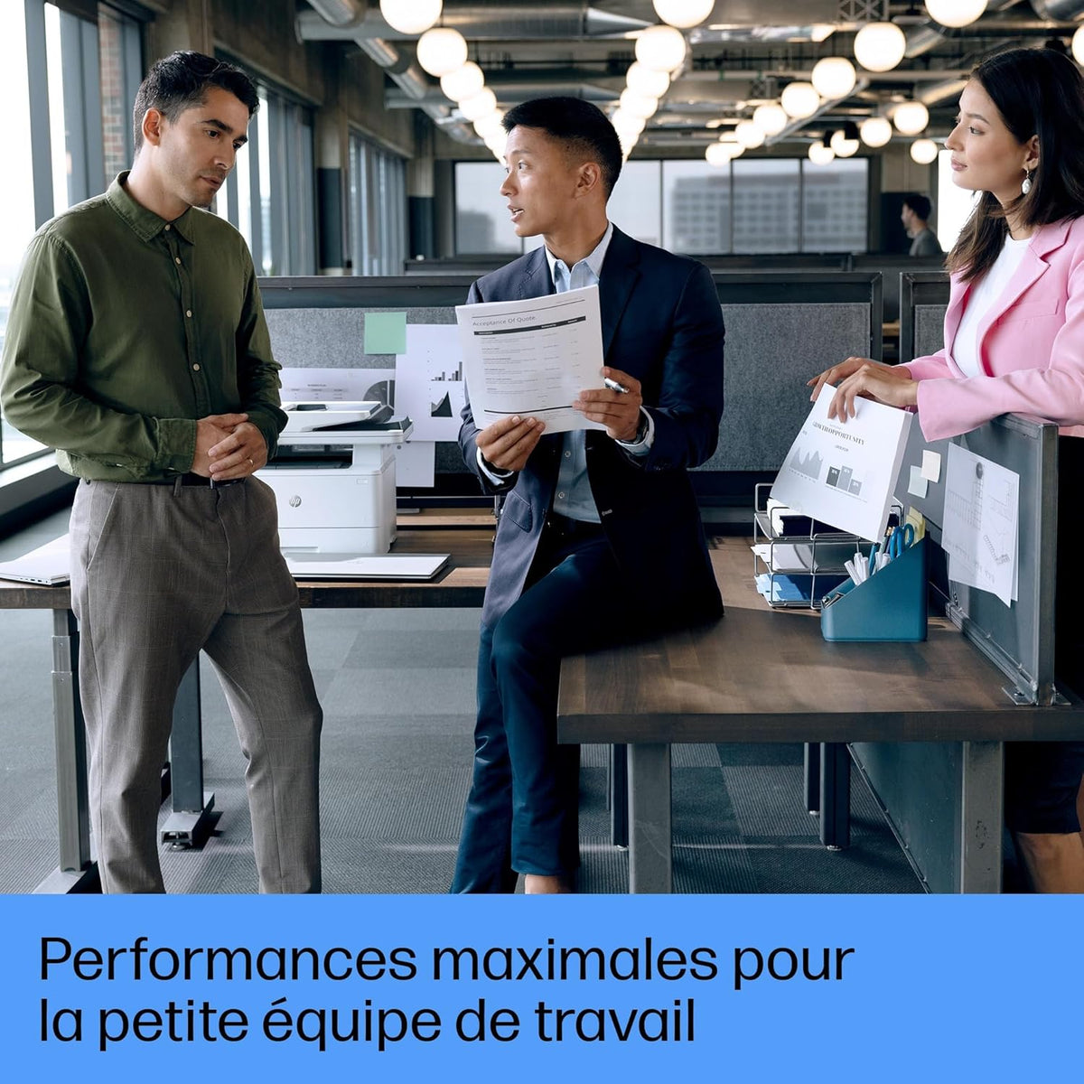 Laserjet Pro MFP 4102fdw, 2Z624F, imprimante Multifonction A4, Impression Automatique Recto-Verso, 42 ppm, Port USB hôte, Wi-FI, Ethernet, fax, ADF, Smart, Blanche