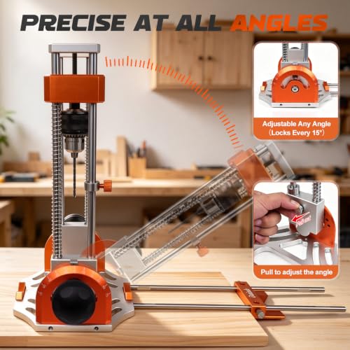 Perceuse portable et guide pour perceuses manuelles, s'adapte aux