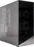 ARCTIC Xtender VG (Mirror Black) avec Montage Vertical de GPU - Boîtier PC, Verre Miroir, Support pour Radiateur 2 x 420 mm, Tour Midi, E-ATX, 5X Ventilateurs A-RGB Pré-installés - Noir