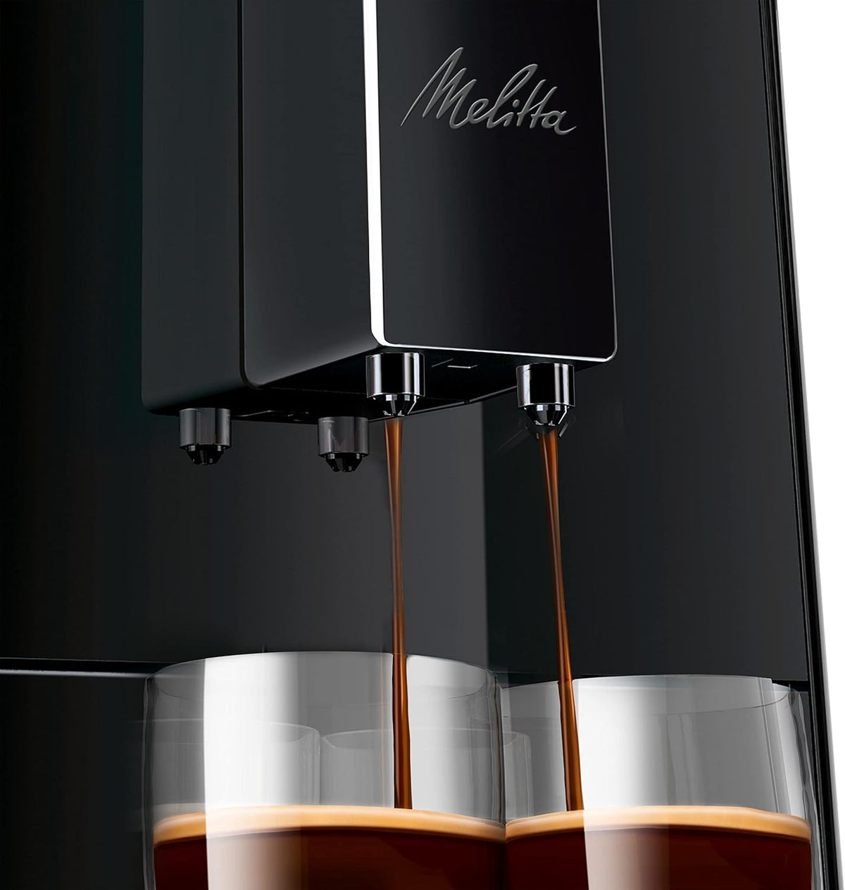 Melitta Caffeo Solo, 1.2L, Noir Pure Black, E950-222, Machine à Café et Expresso Automatique avec Broyeur à Grains
