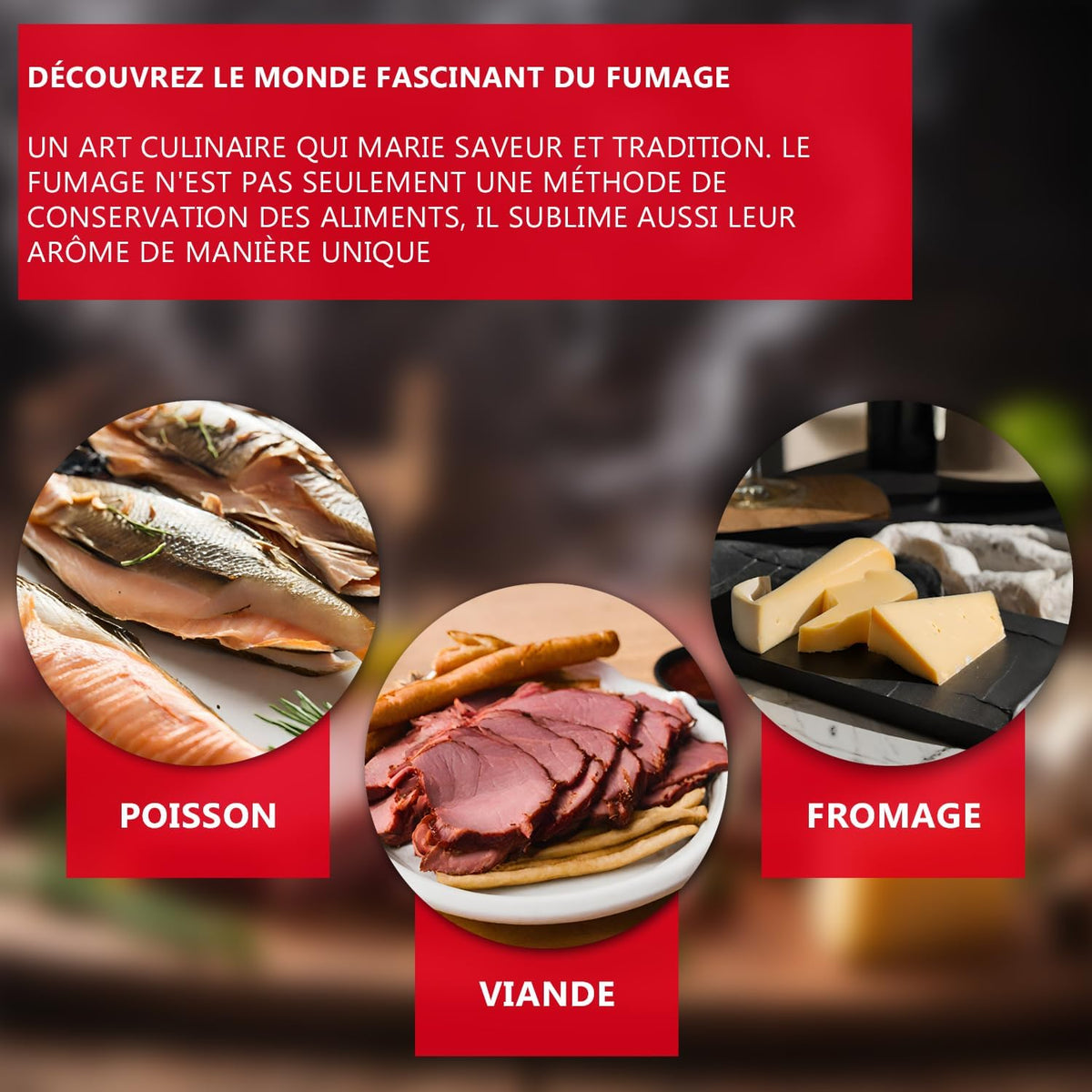 ITA Fumoir Électrique 7002 - Set Smoker avec chauffage, générateur de fumée - Armoire à fumage avec fenêtre & thermomètre - Acier inoxydable - Qualité UE, Direct fabricant - 81 cm avec 3 niveaux
