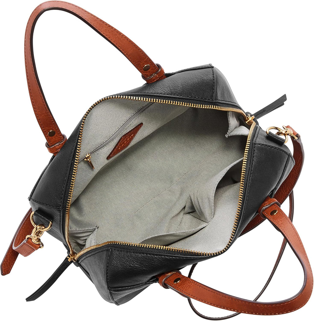 Fossil Women's Rachel Satchel Handbag Leather Shoulder Bag