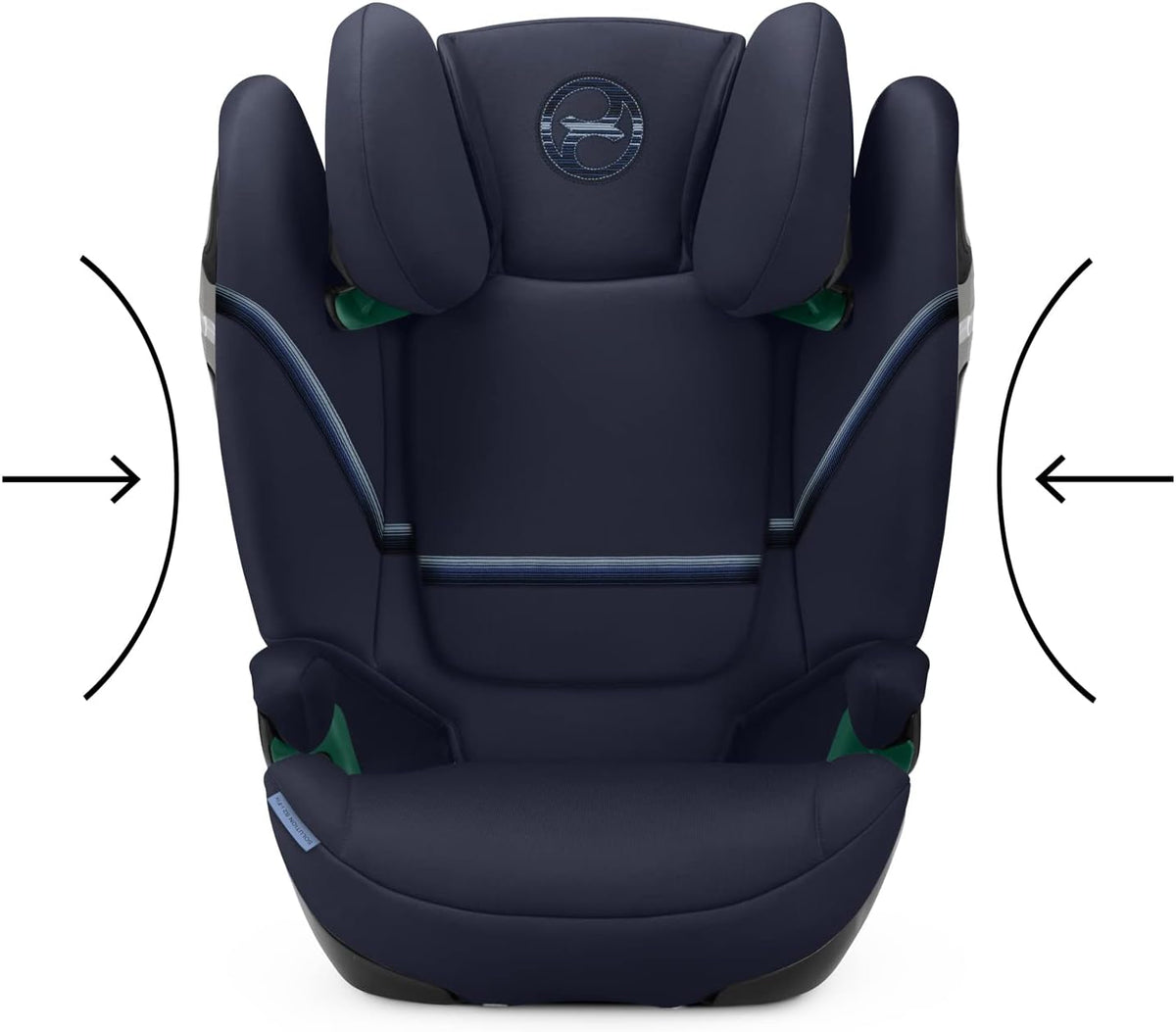 CYBEX Gold Siège Auto Solution S2 i-Fix, Pour les Voitures Avec et Sans ISOFIX, 100 - 150 cm, De 3 à 12 ans Environ (15 - 50 Kg), Ocean Blue