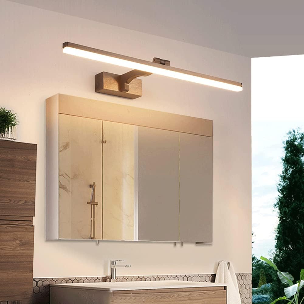 Applique murale LED réglable pour salle de bain, miroir de courtoisie moderne, éclairage de maquillage rotatif à 180°, éclairage intérieur pour toilettes et armoires, miroir avant