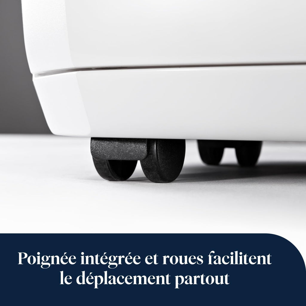 De’Longhi Tasciugo AriaDry Multi - Déshumidificateur Portable pour la Maison, Élimination de l'Humidité 25L/24h, Séchage, Anti-Moisissure, Minuteur, Silencieux, Blanc (DDSX225)